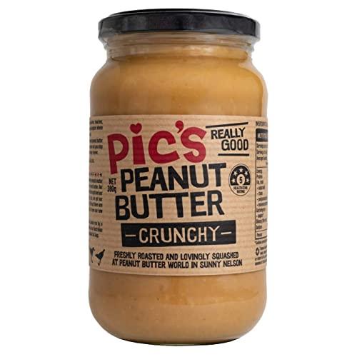 Pic’s Peanut Butter ピックスピーナッツバター (あらびきクランチ-Crunchy-, 380グラム)