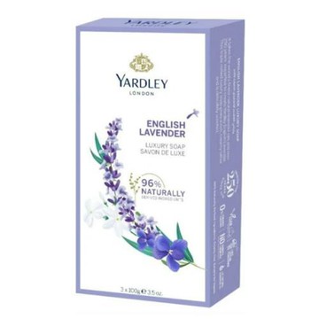 【美國 Yardley London】滋潤香皂-薰衣草香(100g*3/組)*6