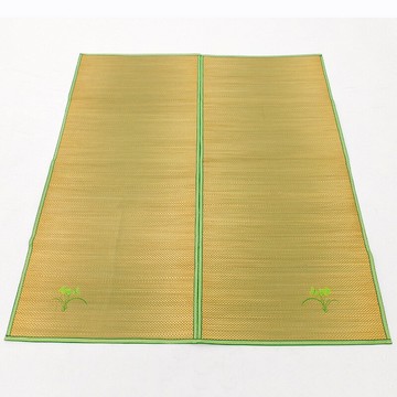 一件代發草席繡花折疊式雙人蘭草席涼席草席席子1.8米1.5米多規格