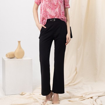 【MEDUSA】鑽飾扣環修身西裝長褲(M-2L) | 女修身長褲 女西裝褲