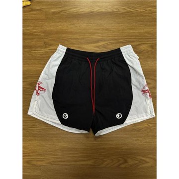 25SS太極系列撞色拼接五分褲男夏季美式復古健身運動休閑短褲潮牌