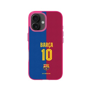 iPhone 16 Clear 粉漾桃 - FC Barcelona - BARÇA 10