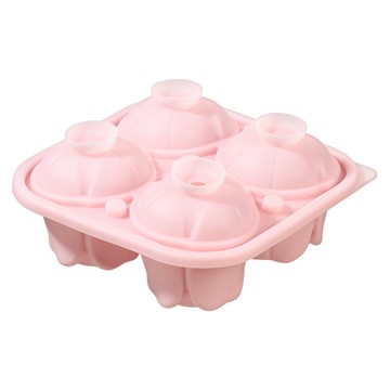 FaSoLa 食品用矽膠鬱金香冰格/製冰盒 ZF-458  粉色  1個  14 x 14 x 6.5cm