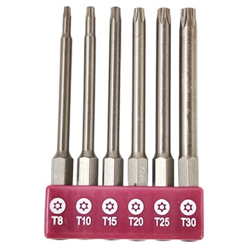 Kheiron 鼎富隆 雙溝六角起子頭6件組 (T8 T10 T15 T20 T25 T30) 台灣製造  1組