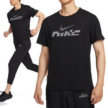 Nike AS M NK DF UV Miler Flash SS 男款 黑色 透氣 運動 短袖 IB4128-010