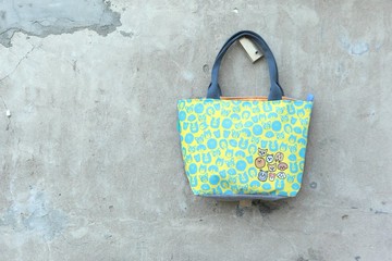 【托特包-小】黃藍狗狗-純手工限量商品