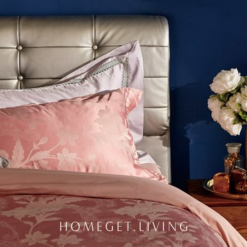 兩用被床包組 / 奢華天絲緹花系列 / 雙人加大6X6.2尺 / 花香魅惑