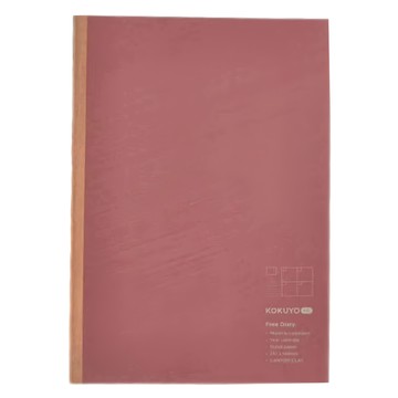 KOKUYO 國譽 ME 無時效手帳A5，峽谷黏土色  210 x 148mm  磚紅色  1本