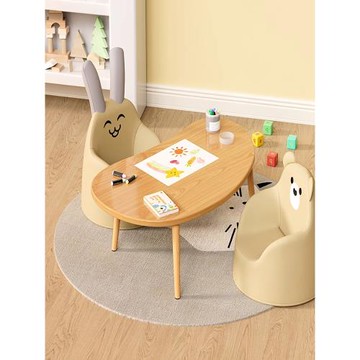 兒童學習桌寶寶玩具桌早教幼兒園學生桌家用小書桌寫字桌子簡易桌