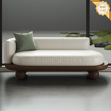 【宋氏美學】貴妃榻 單人沙發 小沙發 躺椅 休閒椅 新中式傢俱 實木框架 布藝軟包 臥室陽臺 酒店民宿