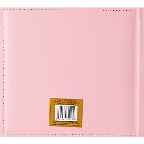 Pioneer Photo Albums 200-Pocket Embossed Baby Leatherette Frame Cover Album