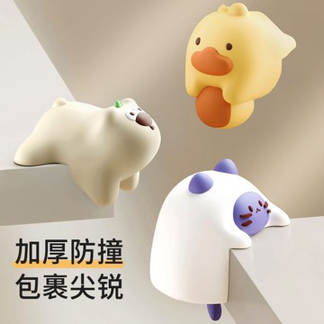 可愛防撞貼超萌桌角軟貼卡通防磕碰條保護寶寶桌子安全油煙機窗戶 QOHV