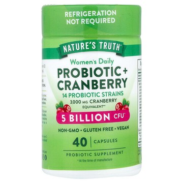 Nature's Truth, 女性益生菌 + 蔓越橘，40 粒素食膠囊