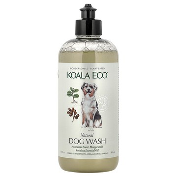 Koala Eco, 天然狗狗洗液，澳大利亞甜牛至和天竺葵精油，16.9 液量盎司（500 毫升）