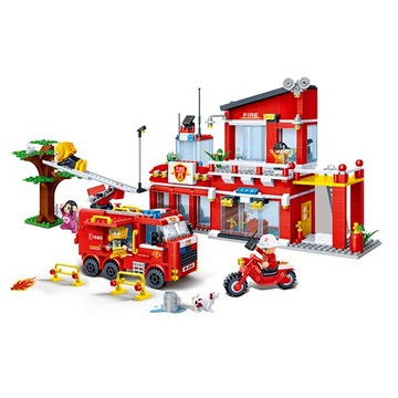 【BANBAO】新消防系列 NO.7101消防分駐所 附拔釘器 大盒