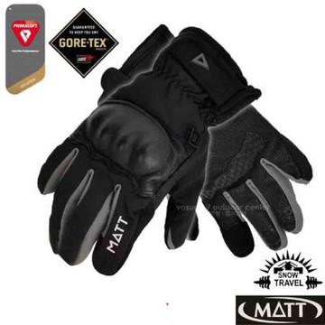 【西班牙 Matt】軍工級 Gore-Tex 5in1 可觸控防水透氣防摔防撞手套AR-80 黑