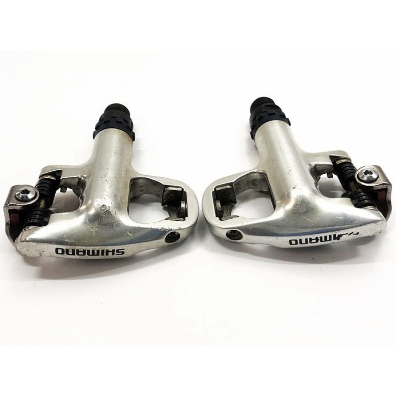 美品 シマノ SHIMANO PD-5500 ビンディングペダル シルバー SPD-R