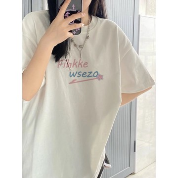 【鹿向南】100%純棉T恤 韓版上衣 oversize t恤 ins 風 ins 風衣服 純棉 t恤 純棉 女生短袖 夏