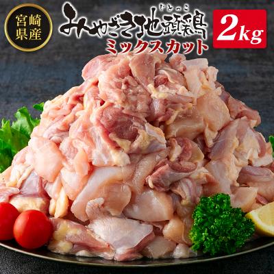 ふるさと納税 宮崎県 ◇みやざき地頭鶏ミックスカット2kg