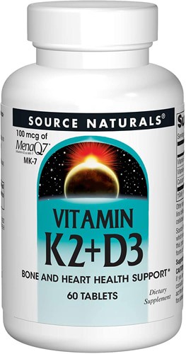 Source Naturals Vitamin K2 + D3 60 Tablets