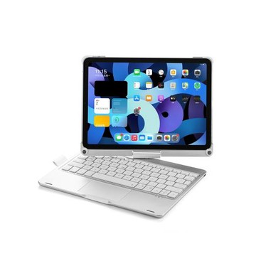 適用iPad10.9平板電腦皮套iPad11th 360度旋轉帶觸摸背光藍牙鍵盤