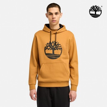 Timberland 男款小麥色LOGO連帽上衣|A6K3KP47