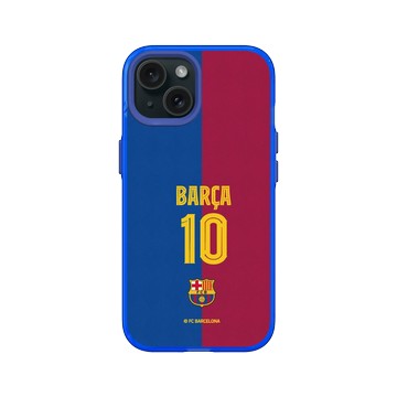 iPhone 15 Clear 激光藍 - FC Barcelona - BARÇA 10
