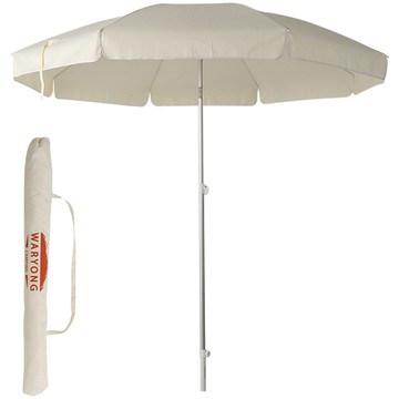 Waryong 超輕量露營陽傘 米色 180 x 170~240cm (不含底座)