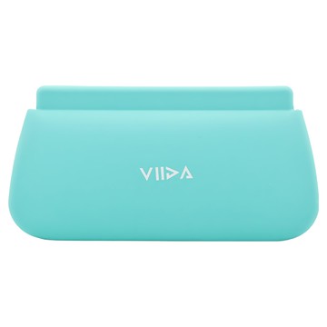 VIIDA Chubby 防水收納袋 (L) 食品級矽膠 防油  湖水綠  1個