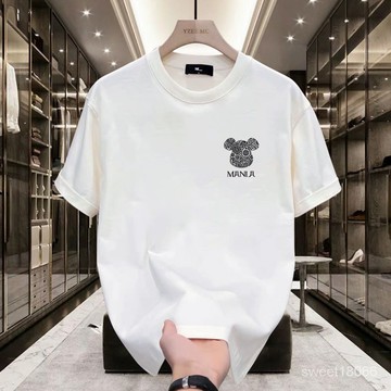 重磅短袖t恤男女夏季純棉t恤短袖上衣印花T恤美式復古oversize t恤上衣男ins風T恤 涼感衣