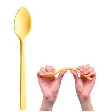 老人當家-岡部洋食器可彎矽膠湯匙-大 / 可彎矽膠叉子