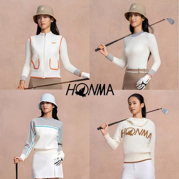 HONMA 本間高爾夫 女款 短裙/背心/長袖/保暖針織衫 2025秋冬新款 日本高爾夫專業品牌(S~L多款多色任選)