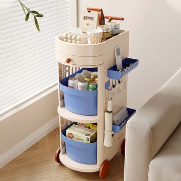 【AOTTO】三層洞洞板抽屜式收納置物架(AS-216)