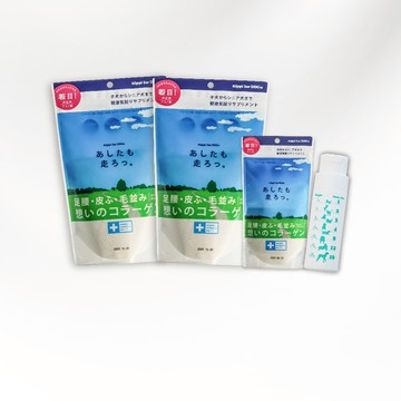 【樂入精選組】NIPPI寵物優惠組(狗) - 寵物100%膠原蛋白胜肽*1包(40g/犬用)/寵物100%膠原蛋白胜肽*2包(160g/犬用)/寵物專用定量餵食罐 *1入(容量40g/空罐)