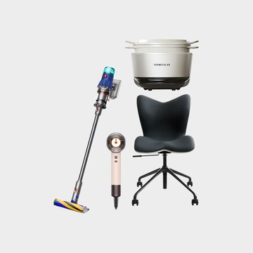 【入厝超值組】Dyson V12 Detect Slim™ Fluffy 無線吸塵器+Dyson HD16智能吹風機+Vermicular IH琺瑯電子鑄鐵鍋+Style Chair PMC健康護脊電腦椅