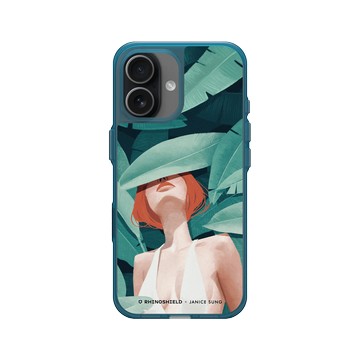 iPhone 17 Clear (相機按鈕) 夜幕藍 - Janice Sung - Orange 橘