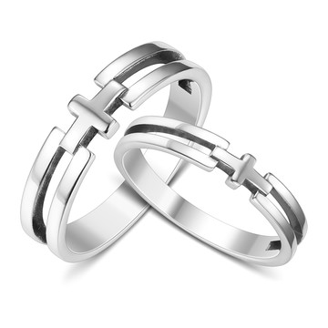 925純銀情侶對戒．戒指．尾戒．十字架約定．客製刻字