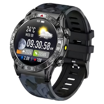 APOLLO 智慧手錶 DKC80 迷彩黑 AMOLED螢幕 運動健康監測  藍牙  1.43吋  1個