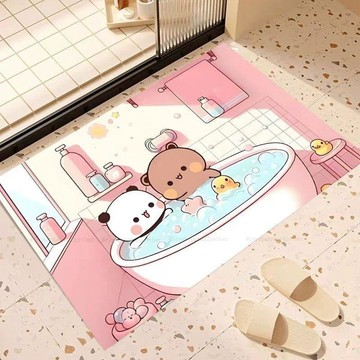 台灣出貨 一二布布硅藻泥地墊 玄關入戶吸水腳墊 進門耐髒防滑門墊 浴室衛生間地墊 衛浴地墊 速乾 門口 地墊 地毯 腳墊