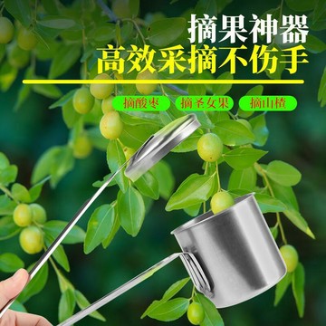 嚴選好物 實用園藝工具 采收器 摘果器 家用採摘山棗工具 加厚不銹鋼摘酸棗神器 採摘藍莓番茄枸杞摘果機器 採摘果子工具