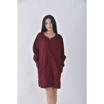 (M) ob style質感紅色洋裝二手衣