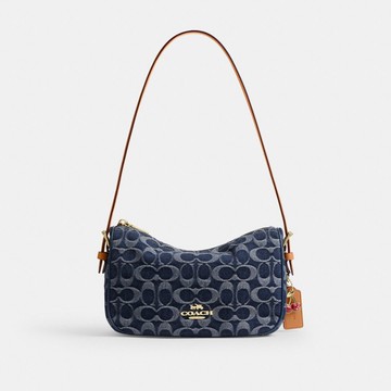 KAILEY 經典 SIGNATURE 丹寧布單肩手袋