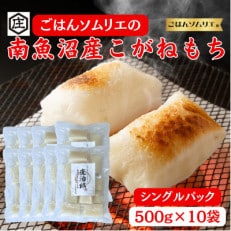 ごはんソムリエの南魚沼産こがねもち　庄治郎　500g×10袋　個包装