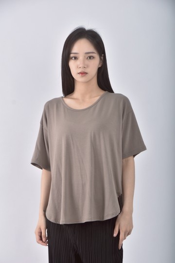 (XL) n2 nani質感圓領綠色短袖上衣