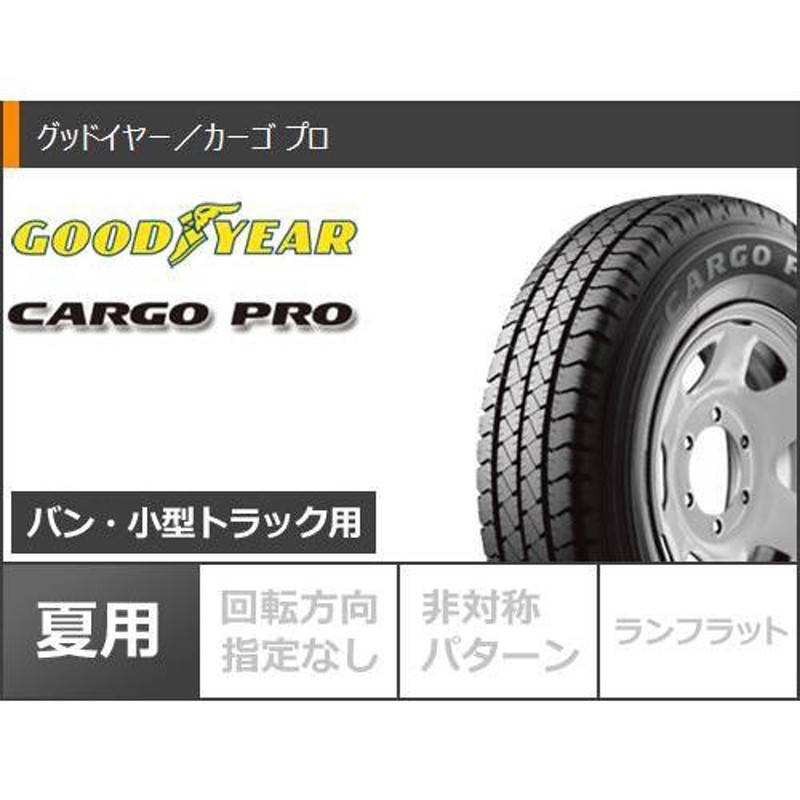 キャリイ DA16T用 サマータイヤ グッドイヤー カーゴ プロ 165/80R14