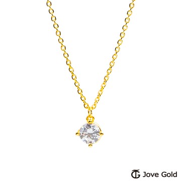【JoveGold漾金飾】 傾心黃金項鍊