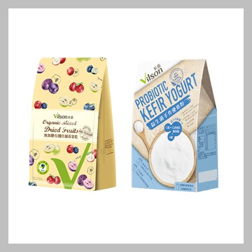 [米森] 益生菌手作優格粉1盒(2gX5包)+果乾1包 (4口味組合)-優格粉+無加糖有機什錦莓果乾