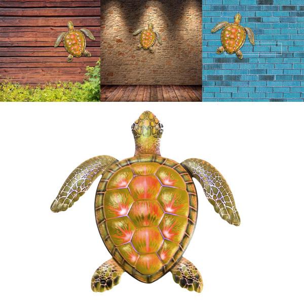 ウミガメ、ビーチ金属アート、航海壁掛け置物ホームデコレーション、下海海洋生物動物、手作り | LINEショッピング
