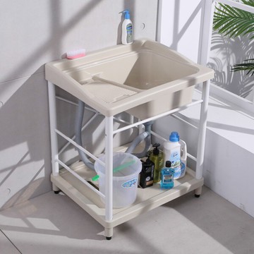 概念家居 洗衣槽 固定洗衣板 72cm*60cm 洗衣台  臉盆 浴櫃  a1008