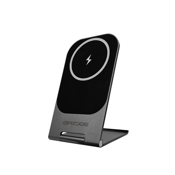 iBridge 15W 超輕薄金屬支架無線充電器-黑